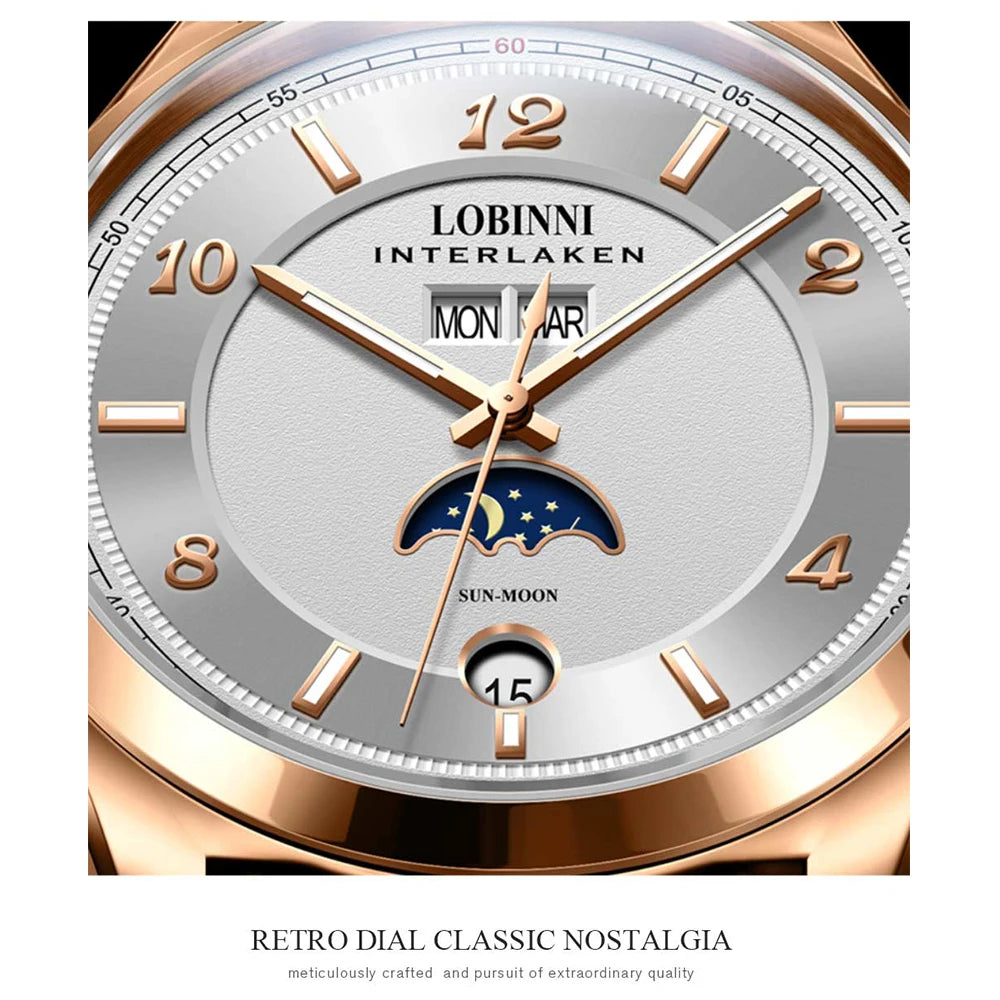 LOBINNI 18016 Automatic Dress Watch