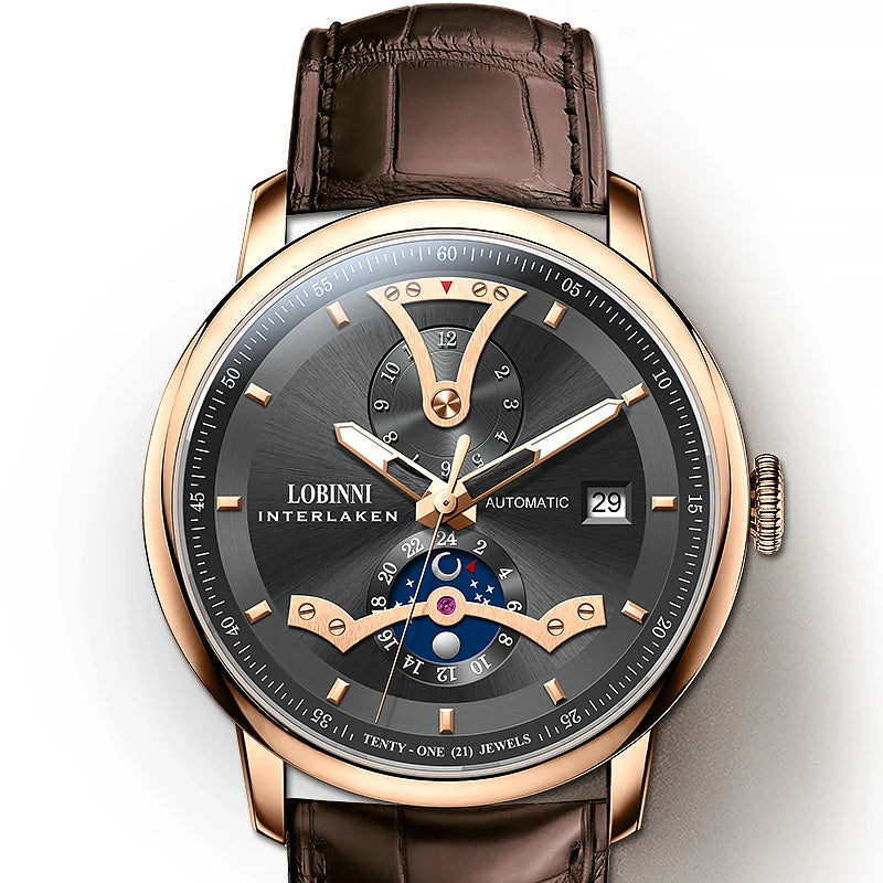 LOBINNI 18018 Automatic Dress Watch