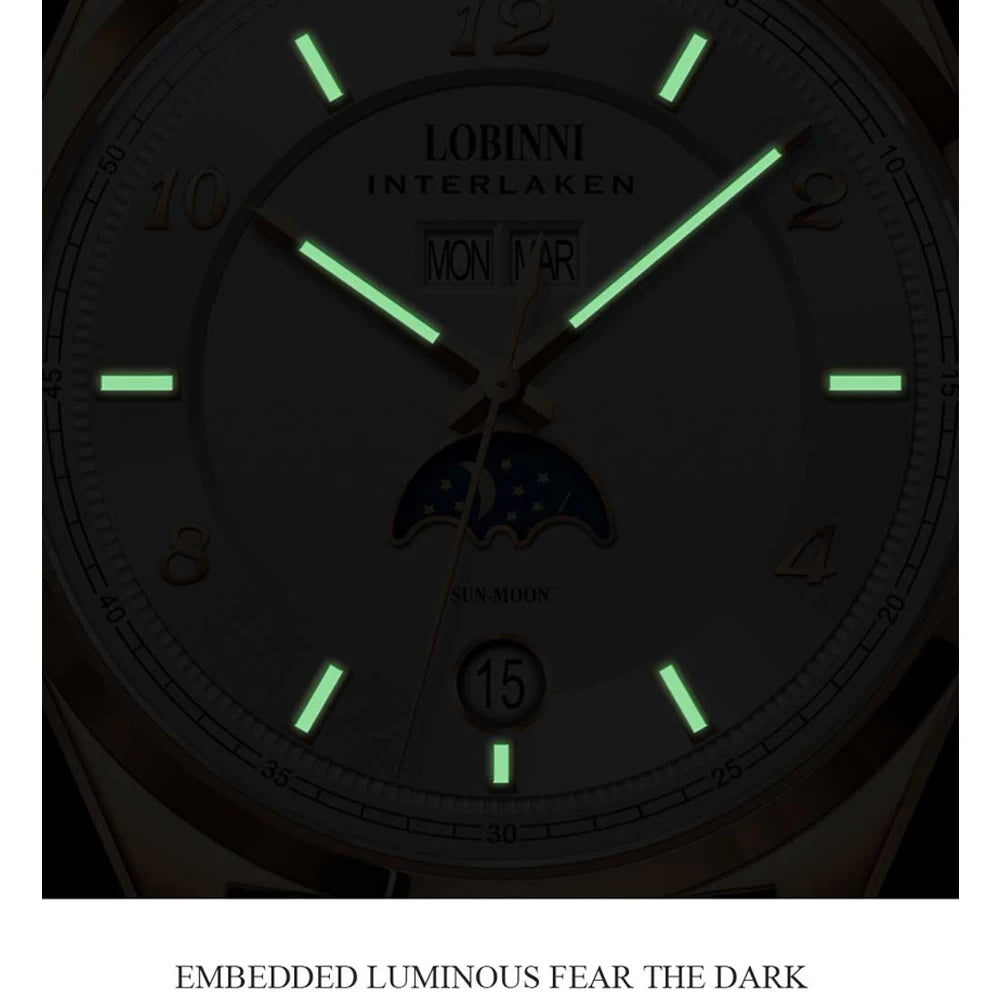 LOBINNI 18016 Automatic Dress Watch