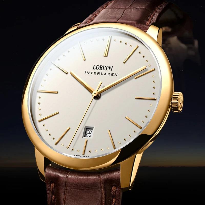 LOBINNI 12028 Automatic Dress Watch
