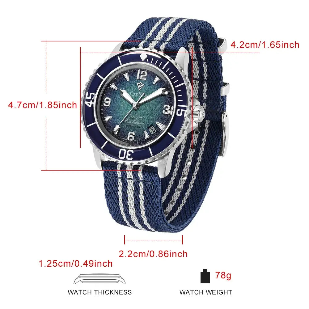 The CADISEN C8239M dive watch Known as the "Deep Explorer"