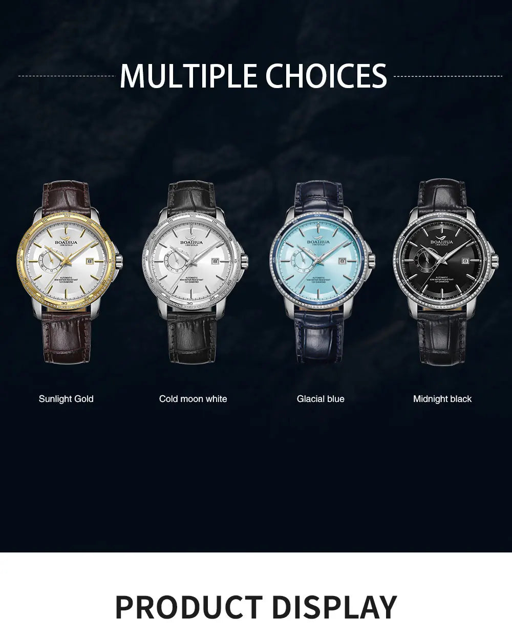 BORIAGE (BOAIJIUA) B8001G Automatic Dress Watch