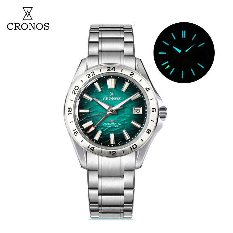 CRONOS L6029 V1 & V2 Automatic GMT Watch