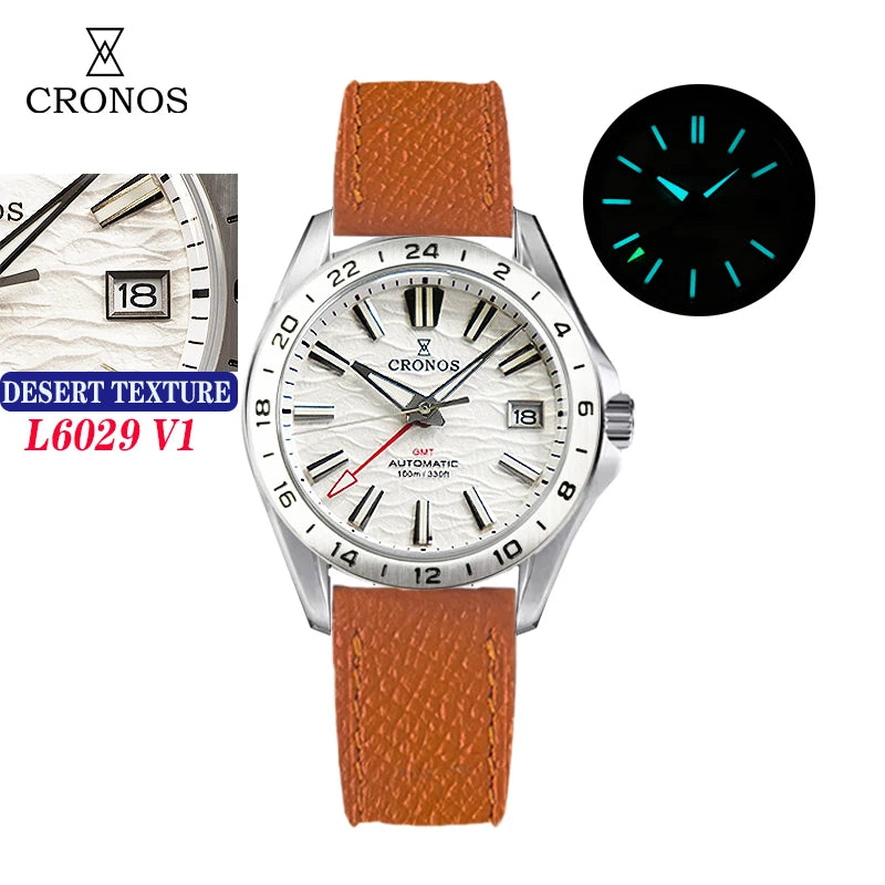 CRONOS L6029 V1 & V2 Automatic GMT Watch