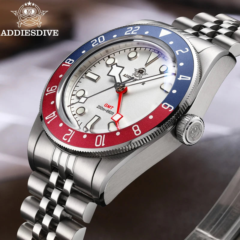 ADDIESDIVE AD2044 Quartz GMT Watch