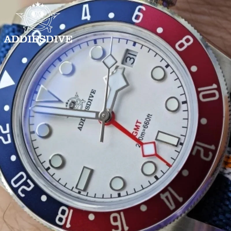 ADDIESDIVE AD2044 Quartz GMT Watch