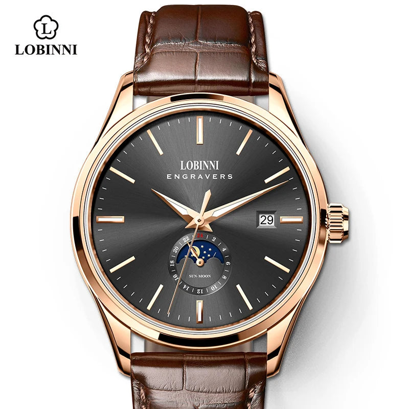 LOBINNI 19001 Automatic Dress Watch