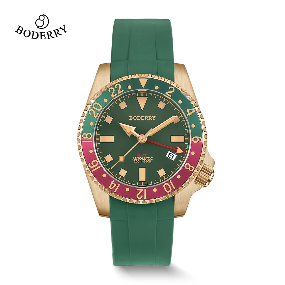 BODERRY A12 ADMIRAL Automatic GMT Diver