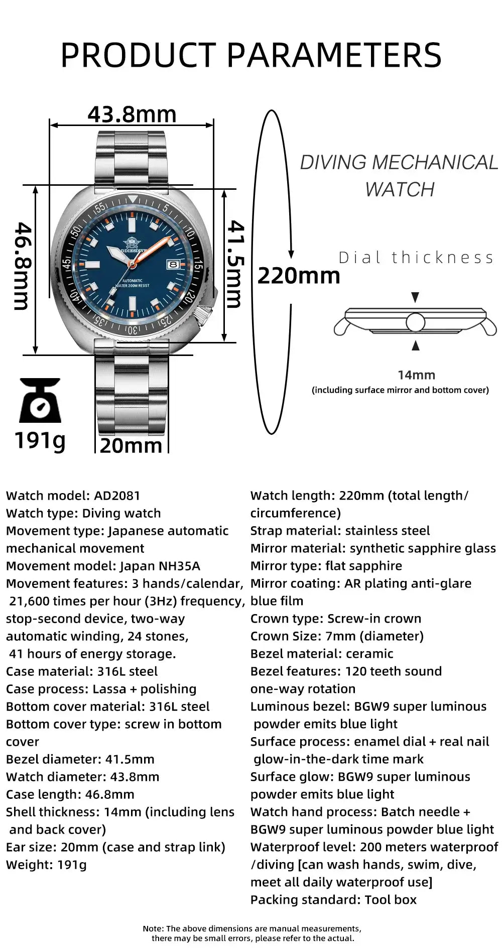 ADDIESDIVE AD2081 Automatic Diver