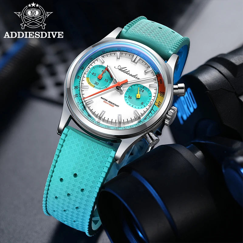 ADDIESDIVE AD2529 Mecha-Quartz Chronograph