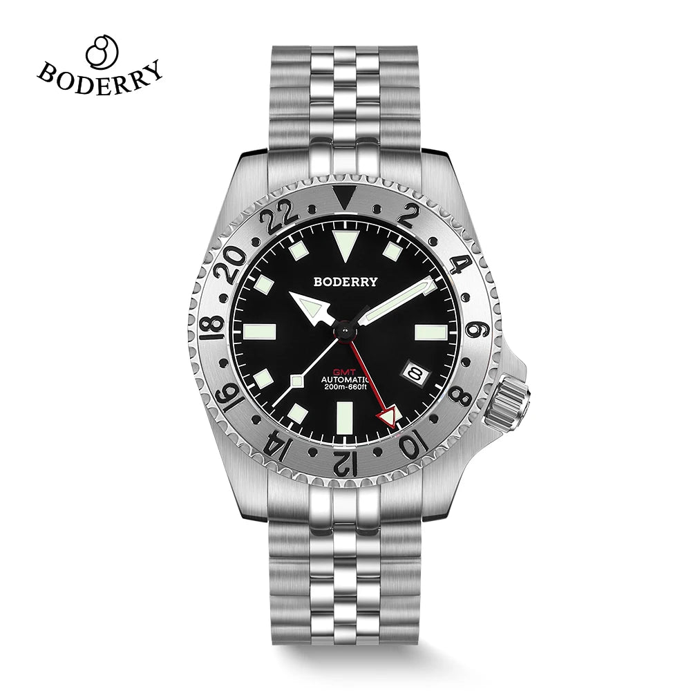 BODERRY A12 ADMIRAL Automatic GMT Diver