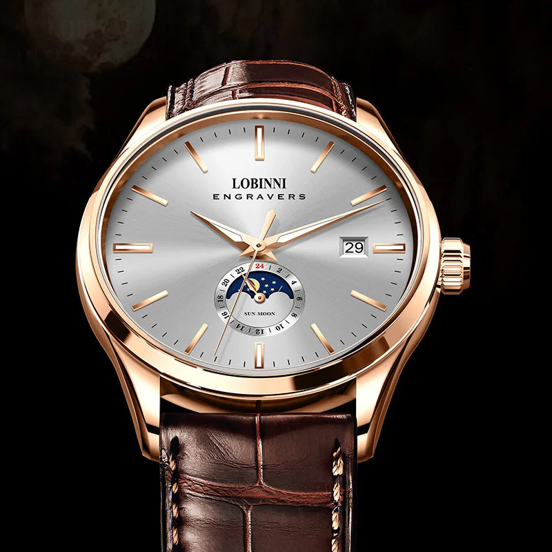 LOBINNI 19001 Automatic Dress Watch