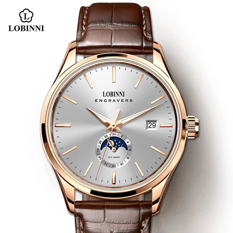 LOBINNI 19001 Automatic Dress Watch