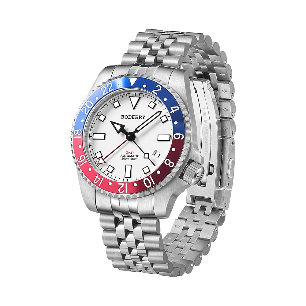 BODERRY A12 ADMIRAL Automatic GMT Diver