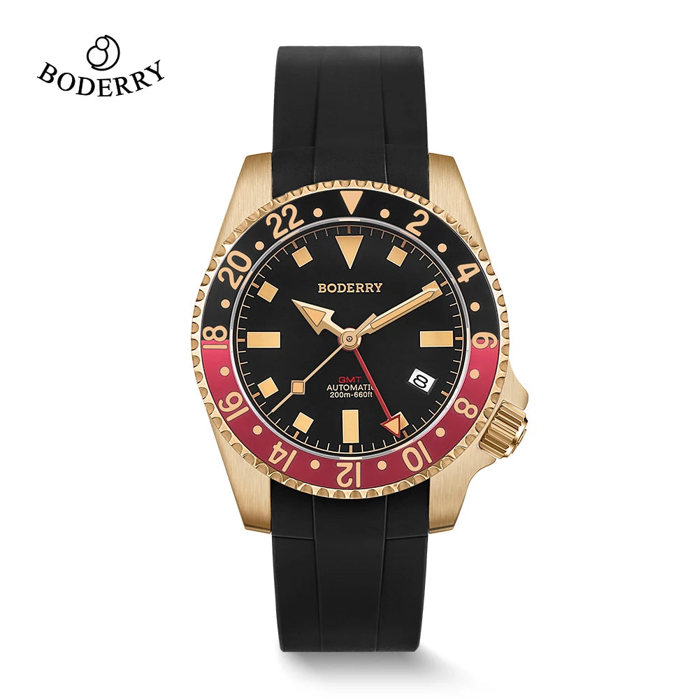 BODERRY A12 ADMIRAL Automatic GMT Diver