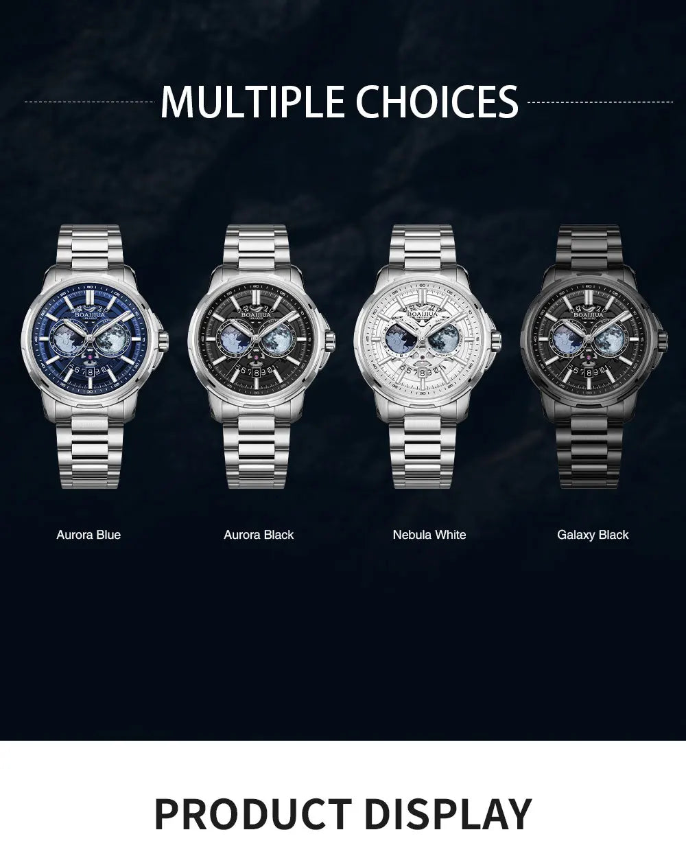 BORIAGE (BOAIJIUA) B8002G Automatic Dress Watch