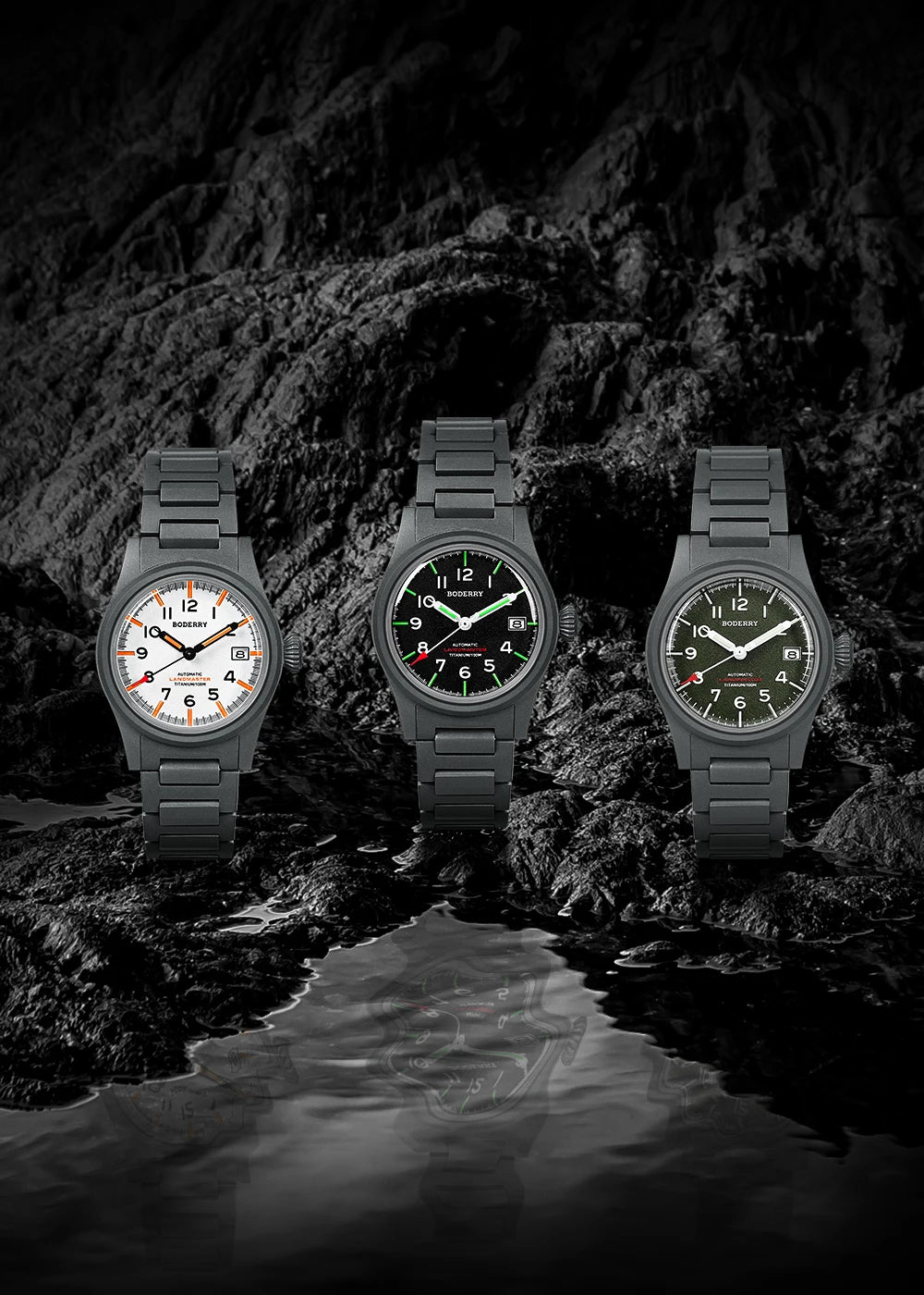 BODERRY A14T LANDMASTER Automatic Field Watch