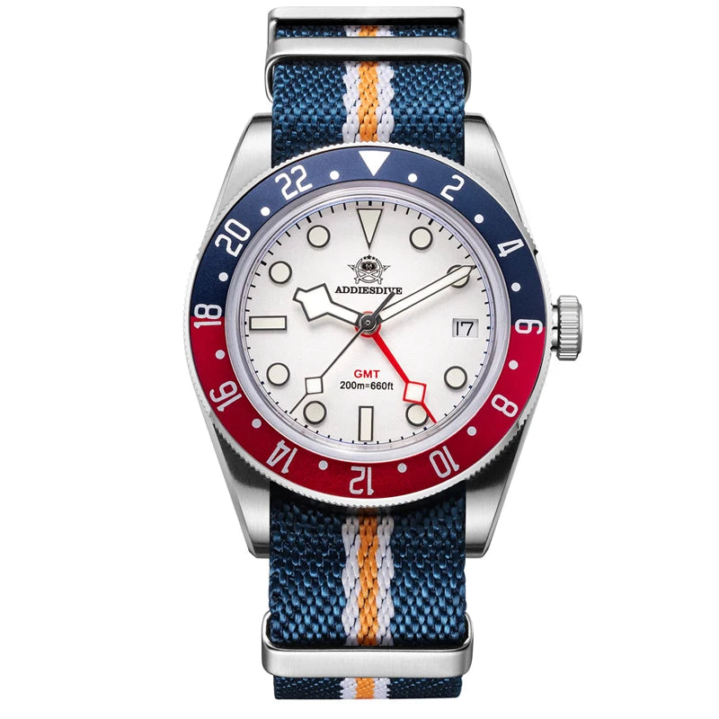 ADDIESDIVE AD2044 Quartz GMT Watch