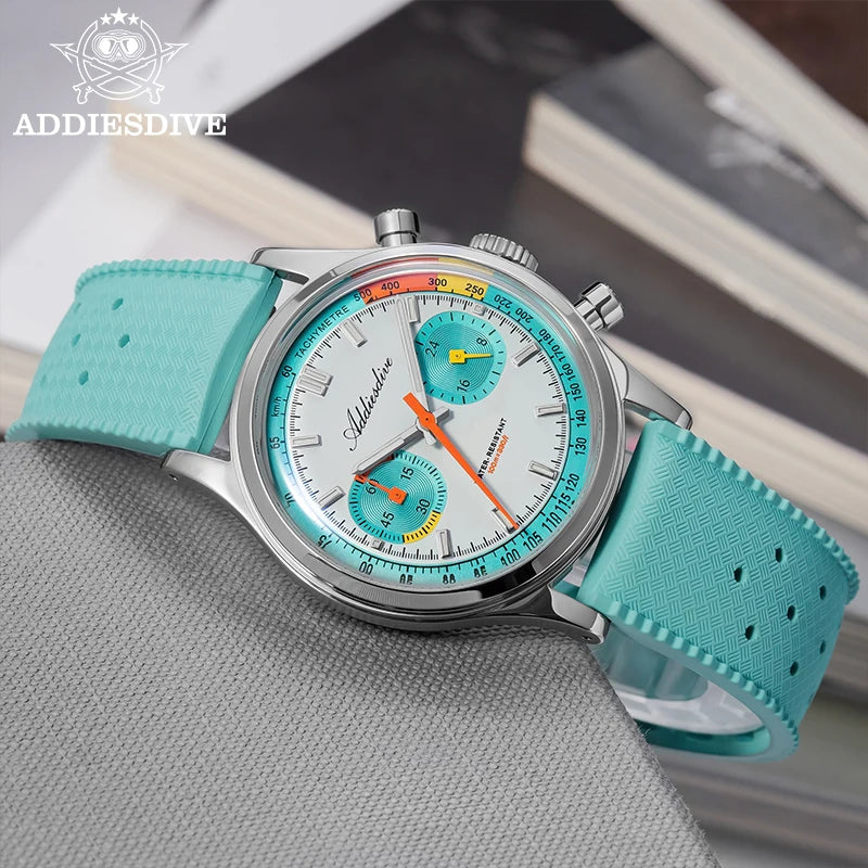 ADDIESDIVE AD2529 Mecha-Quartz Chronograph