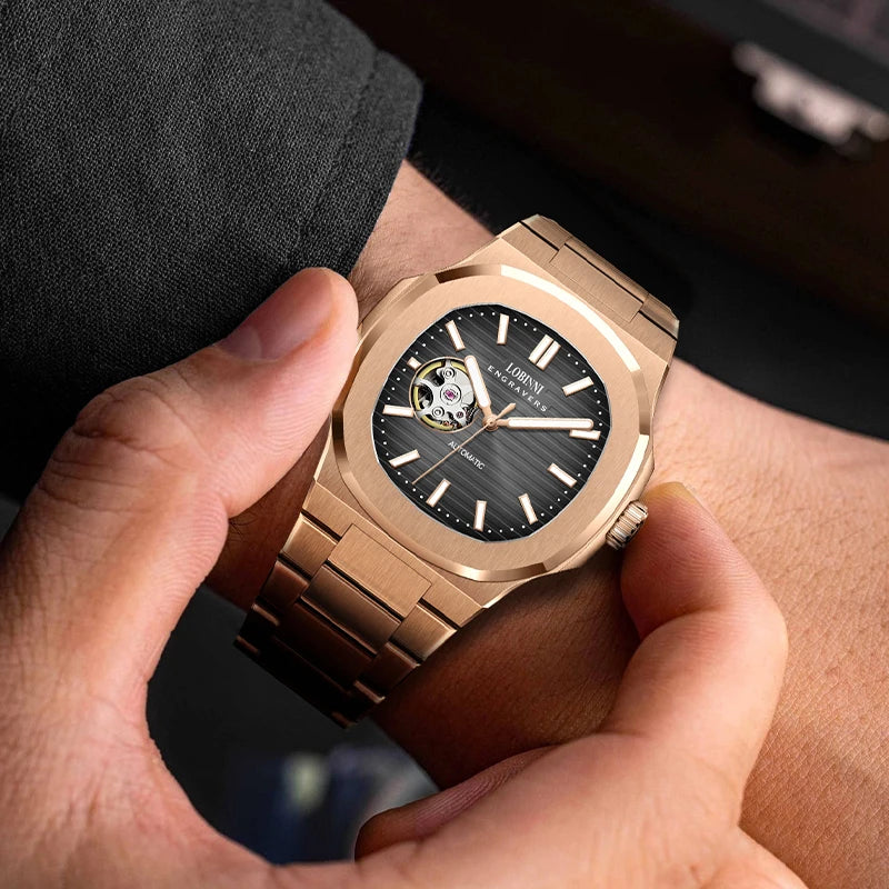 LOBINNI 19069B Automatic Dress Watch