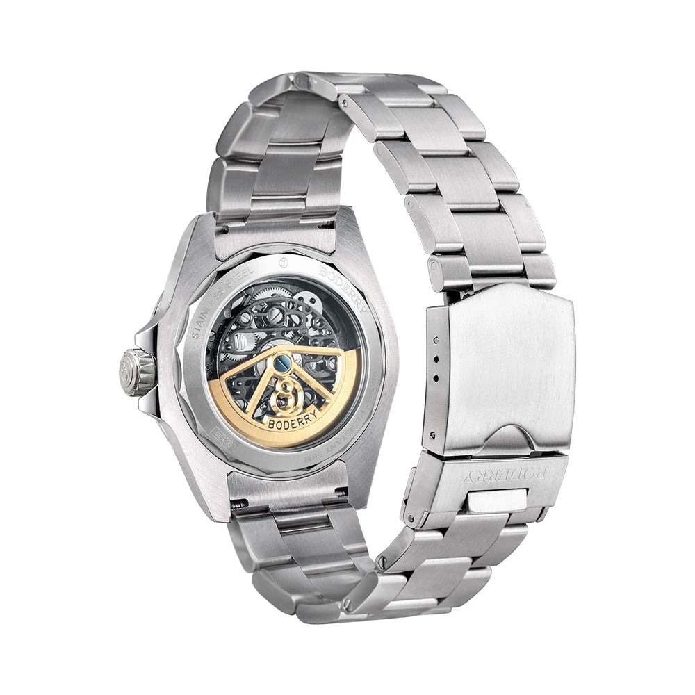 BODERRY BDA003B WINDMILL Automatic Skeleton Dress Watch