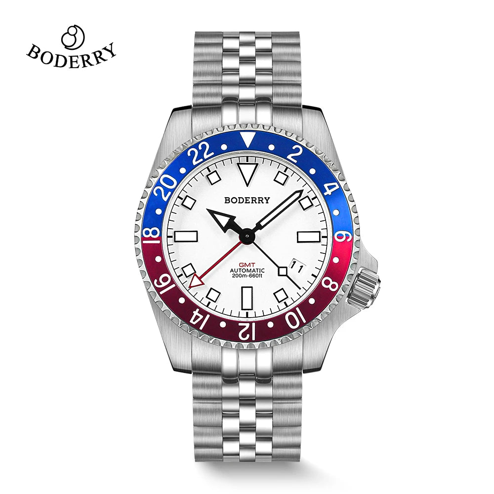 BODERRY A12 ADMIRAL Automatic GMT Diver
