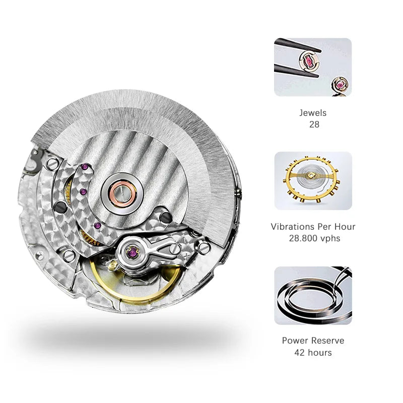 LOBINNI 16005 Automatic Dress Watch