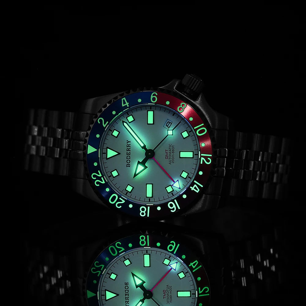 BODERRY A12 ADMIRAL Automatic GMT Diver