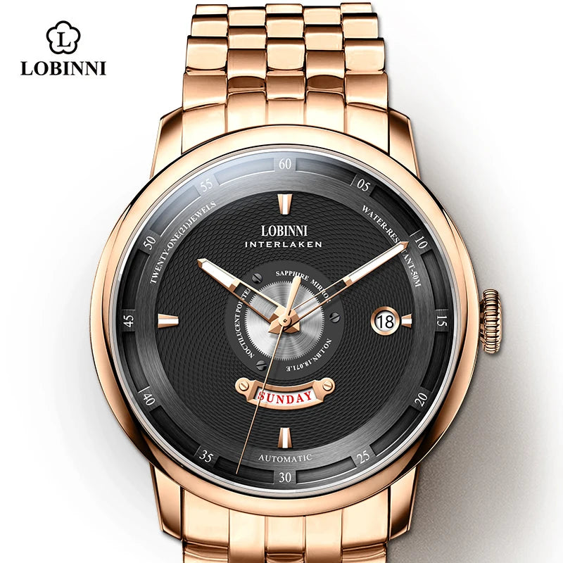 LOBINNI 18071 Automatic Dress Watch