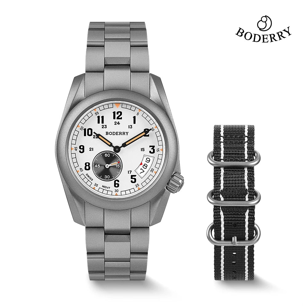 BODERRY Q08 VOYAGER 38 Quartz Field Watch