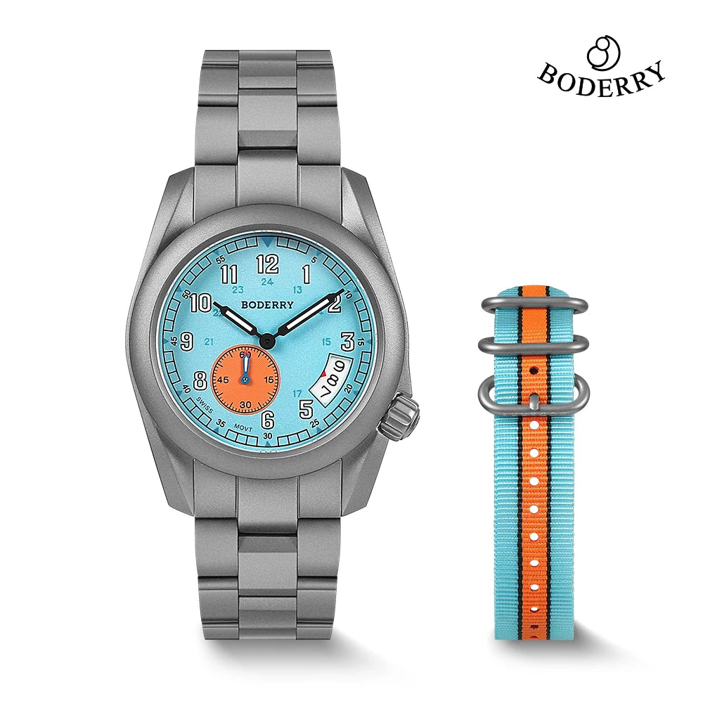 BODERRY Q08 VOYAGER 38 Quartz Field Watch