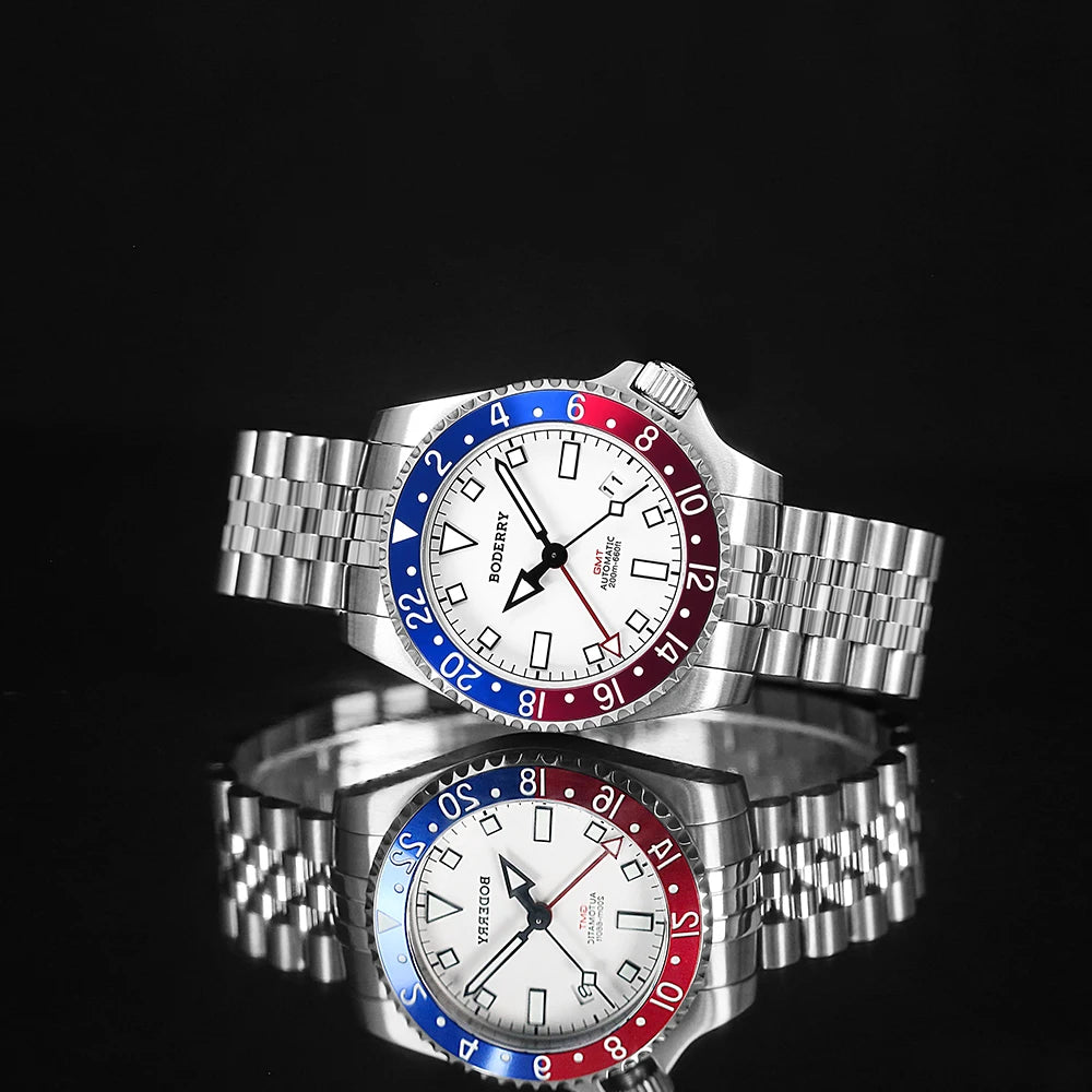BODERRY A12 ADMIRAL Automatic GMT Diver