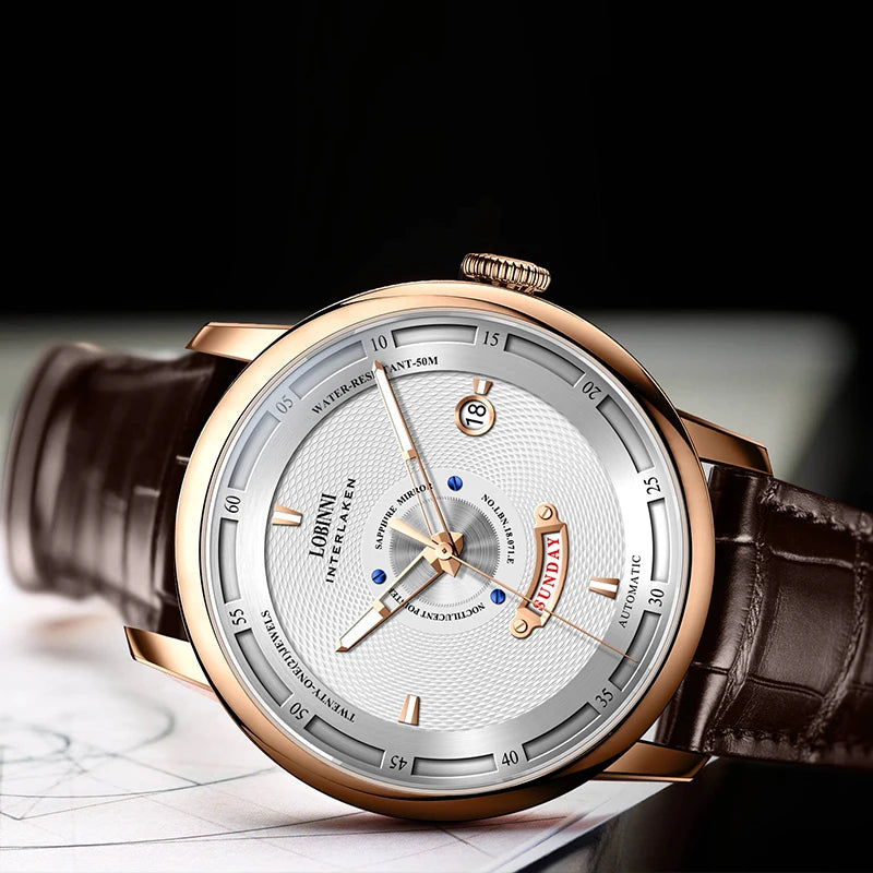 LOBINNI 18071 Automatic Dress Watch