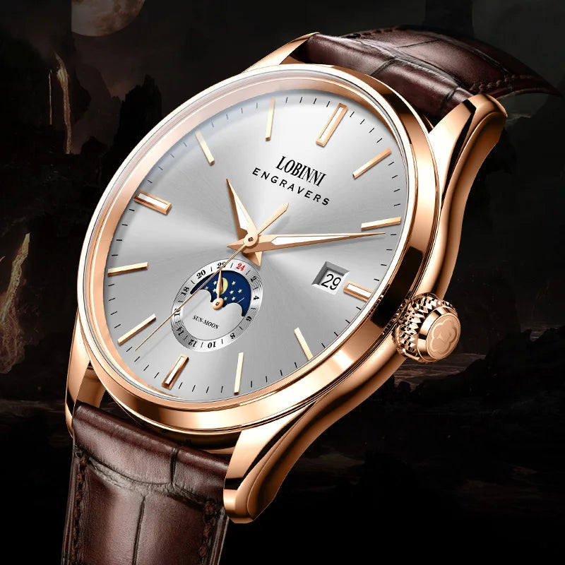 LOBINNI 19001 Automatic Dress Watch