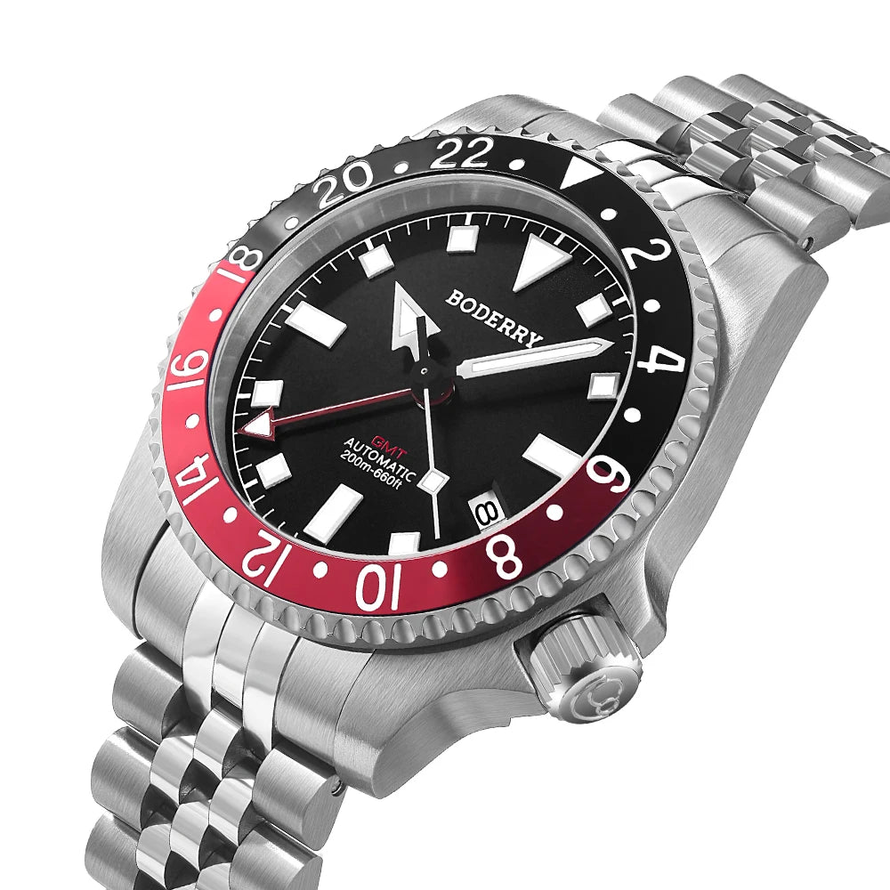 BODERRY A12 ADMIRAL Automatic GMT Diver