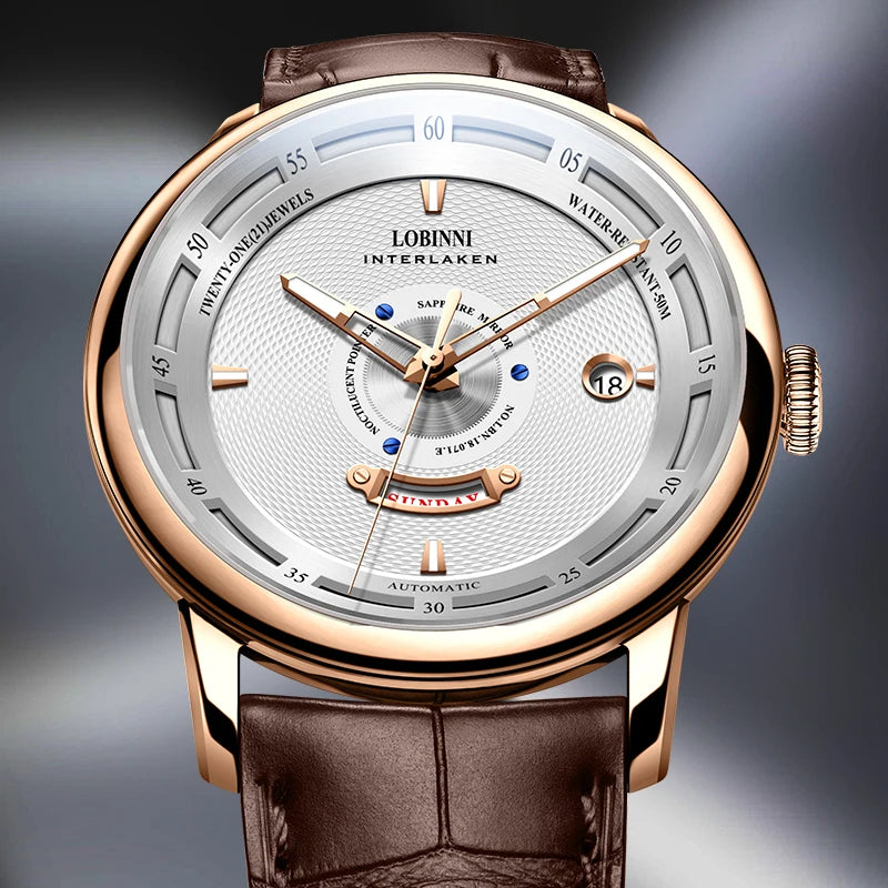 LOBINNI 18071 Automatic Dress Watch