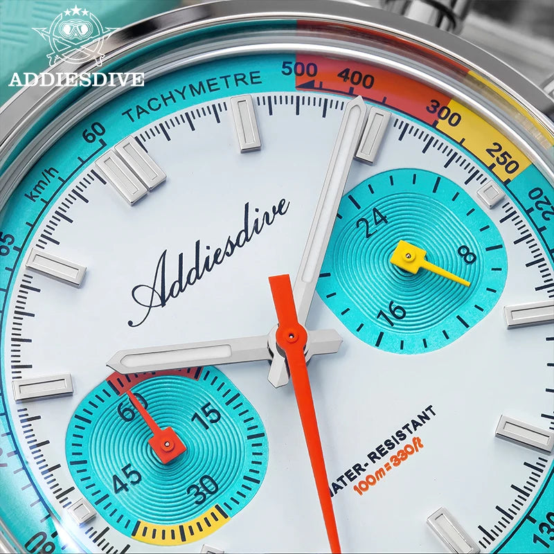 ADDIESDIVE AD2529 Mecha-Quartz Chronograph