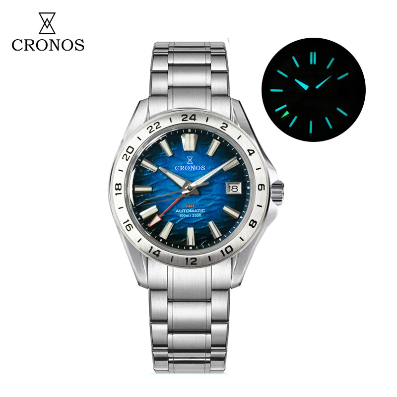 CRONOS L6029 V1 & V2 Automatic GMT Watch