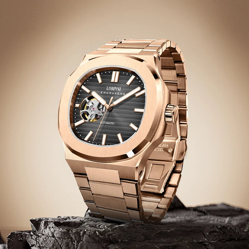 LOBINNI 19069B Automatic Dress Watch