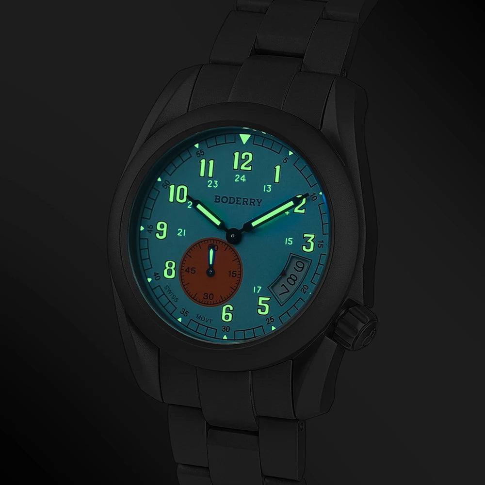 BODERRY Q08 VOYAGER 38 Quartz Field Watch