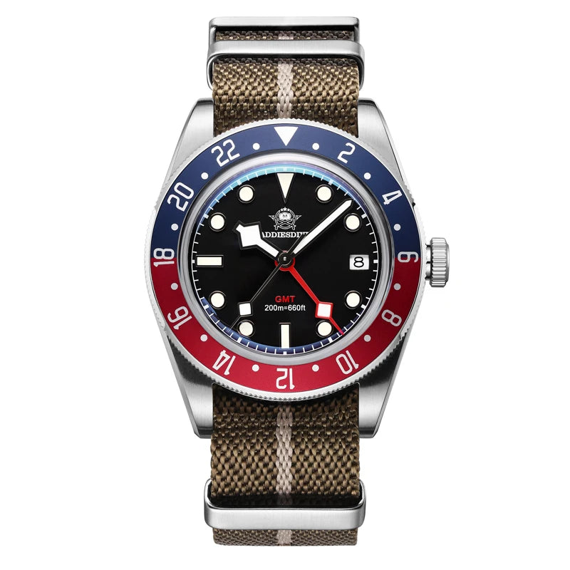 ADDIESDIVE AD2044 Quartz GMT Watch