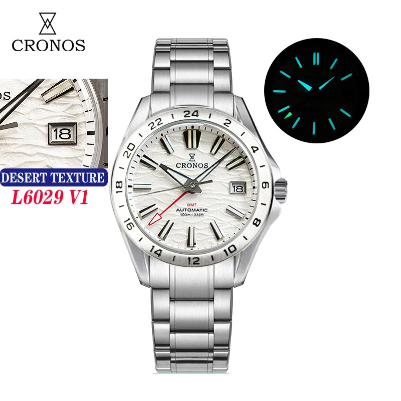 CRONOS L6029 V1 & V2 Automatic GMT Watch