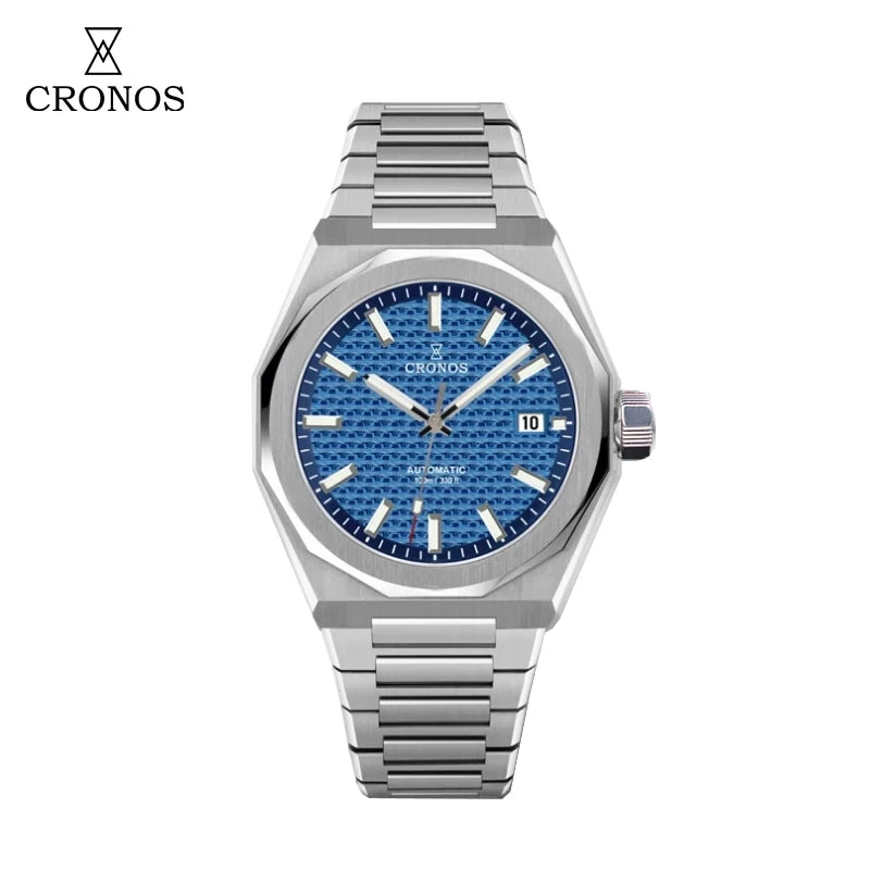 cronos watch L6028v2 blue-hourglass-dial